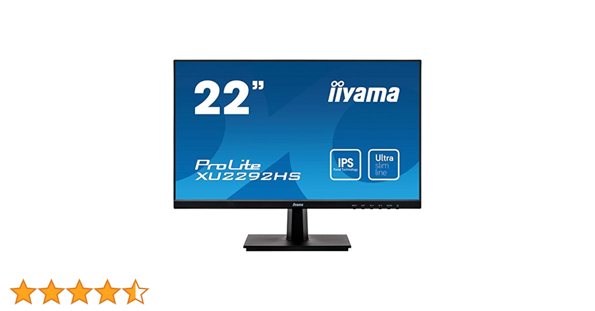 iiyama XU2292HS-B1 21.5' IPS LCD with Slim Bezel, 4ms, Full